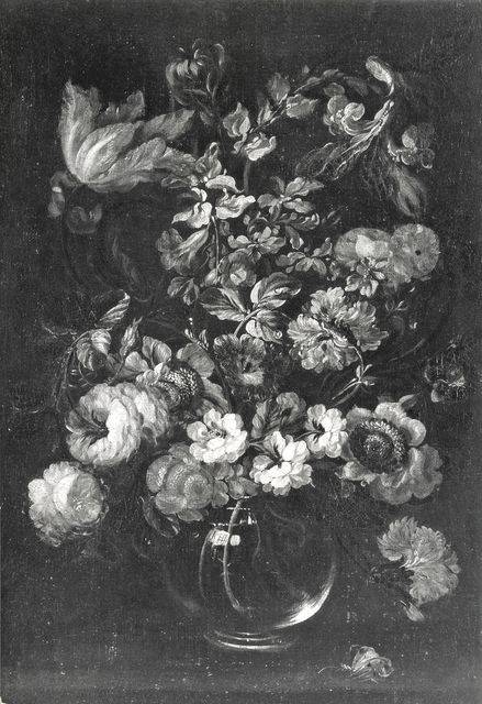 Sotheby's — Autore non indicato - sec. XVII - Natura morta con vaso di fiori e farfalla — insieme